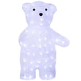thumbnail image 3 of Northlight LED Lighted Polar Bear Commercial Grade Acrylic Outdoor Christmas Decoration - 16.5", 3 of 10