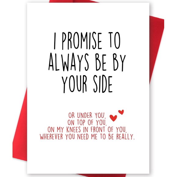 Tarjeta de amor Huameigf divertida para el día de San Valentín con sobre de 20,5 x 13,5 cm