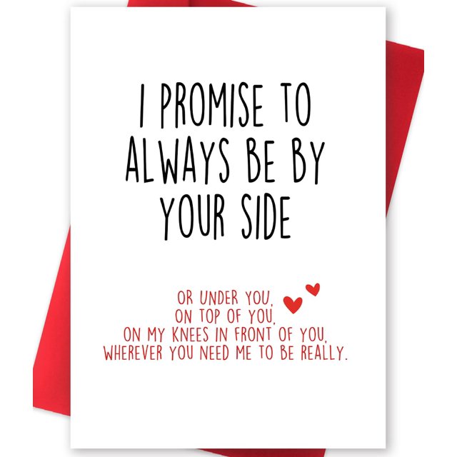 Tarjeta de amor Huameigf divertida para el día de San Valentín con sobre de 20,5 x 13,5 cm