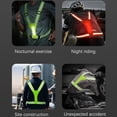 thumbnail image 2 of VONKY LED Reflective Vest Straps with High Visibility Adjustable Reflector Elastic Belt 3 Modes Runners for Night Working Running Pink, 2 of 9