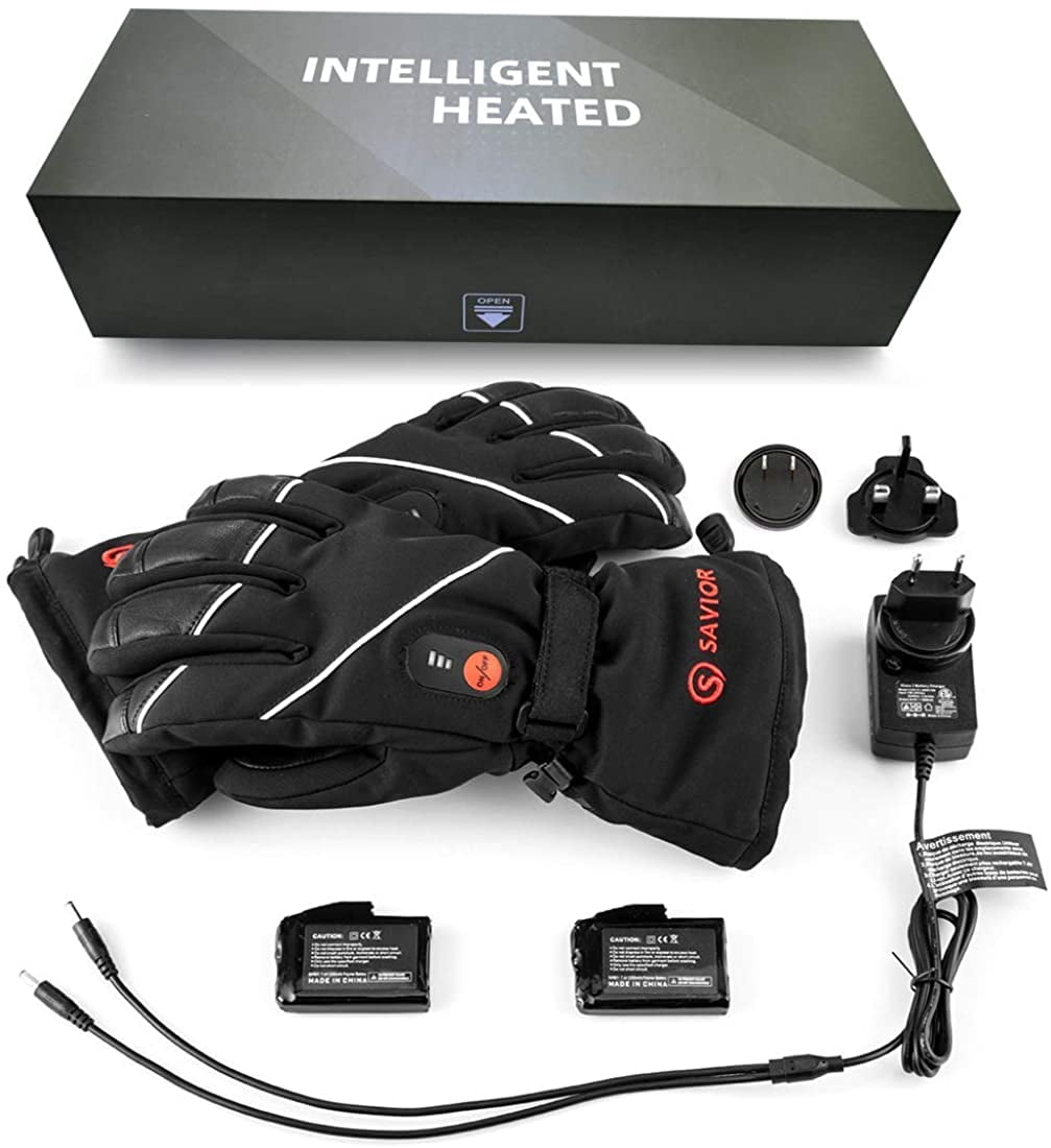 Snow Deer Heated Gloves for Men Women, Rechargeable Electric Heated Gloves ,Heated Skiing Gloves and Snowboarding Gloves