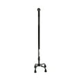 thumbnail image 2 of McKesson Black Aluminum and Steel Quad Walking Aid Cane, Adjustable Height 30 to 39", 300 lbs Weight Capacity, 1 Ct, 2 of 5