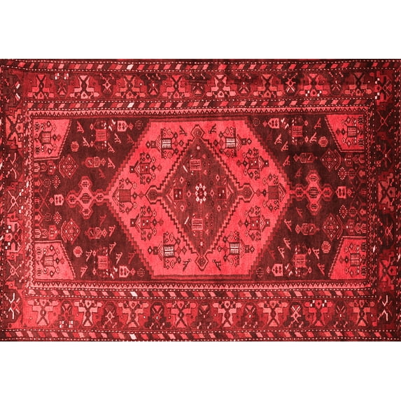 Ahgly Company Indoor Rectangle Persian Red Traditional Area Rugs, 6' x 9'