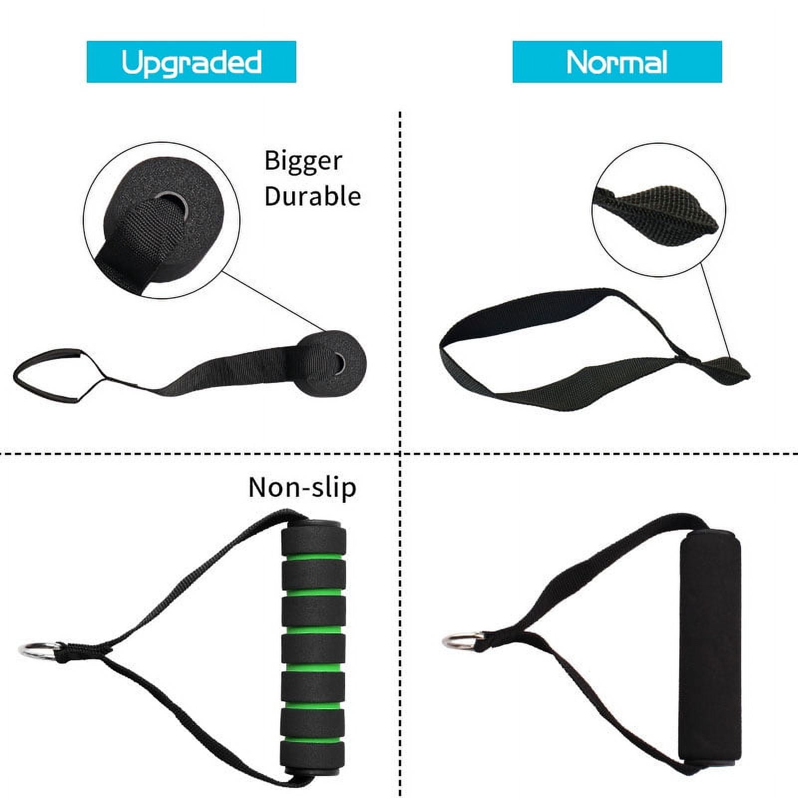 LNKOO 11pcs PREMIUM Resistance Bands Set for Exercise, Workout Bands for Men with Fitness Tension Bands, Handles, Door Anchor, Ankle Straps, Carry Bag & Advanced eBook - Strength Training, Home Gym