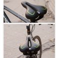 thumbnail image 4 of MTB Road Bike Comfort Cycling Saddle Seat Wide Bum Soft Gel Cruiser Bicycle Pad Dual elastomers, 4 of 11