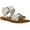White Leather, variant on Steve Madden Womens Santo Leather Animal Print Slingback Sandals