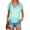Blue, variant on UNISHE Women's Sleeveless V-Neck Tank Tops Casual Loose Fit Summer Blouses Trendy Yellow Polka Dot Print Shirt