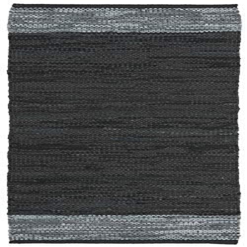Safavieh Vintage Leather Collection VTL201Z Handmade Stripe Leather & Cotton Area Rug Black Grey 6' x 9' Safavieh Vintage Leather Collection VTL201Z Handmade Stripe Leather & Cotton Area Rug Black Grey 6' x 9'