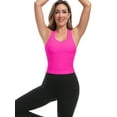 thumbnail image 5 of Charmo Womens Seamless Sport Tank Tops Racerback Fitness Yoga Cropped Tops Built-in Bra, 5 of 6
