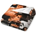 thumbnail image 2 of Damon Actor Salvatore 60"x80" Thow Blanket Super Soft Micro Wool Blanket Sofa Comfortable Warm Flannel Blanket Bed Living Room Merchandise Gift Party Decor, 2 of 5