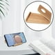 thumbnail image 3 of Soporte para teléfono de escritorio compatible con todos los teléfonos inteligentes Accesorios de viaje compactos de madera Escritorio Marrón claro, 3 of 7