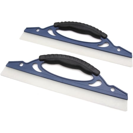 2Pcs Silicone T-Bar Car Water Blade Dryer Squeegee Window Glass Scraper Wiper Cleaner Tool