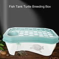 thumbnail image 6 of Bobasndm Turtle Tank with Lid, Plastic Turtles Fish Tank Habitat with Plant Platform, Turtle Aquarium with Lid, Basking Platform, Terrapin Lake to Prevent Climbing for Crawfish, 6 of 9