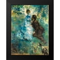 thumbnail image 2 of Renoir, Pierre-Auguste 12x14 Black Modern Framed Museum Art Print Titled - Lovers, 2 of 5