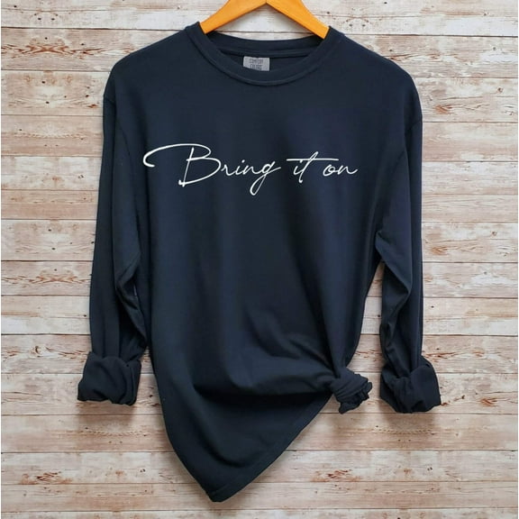 BRING IT ON Graphic Garment dyed T-Shirt