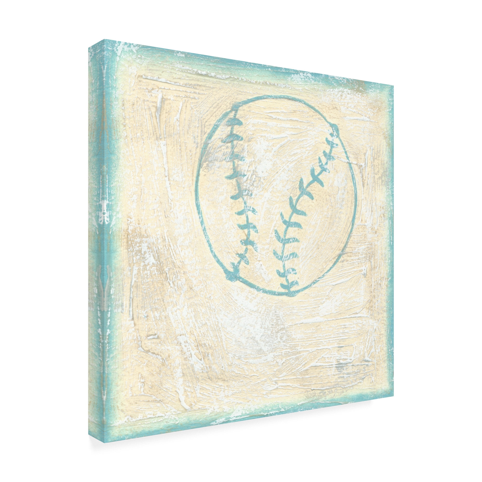 Trademark Fine Art 'Baseball Rules' Canvas Art by Chariklia Zarris