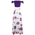 thumbnail image 5 of Idoravan Women's Basic Versatile Skirt Clearance Women Printed One-shoulder Tube Tops Short Skirt Two-piece Dress Tops Skirt, 5 of 7