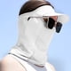 thumbnail image 5 of Máscara de protección solar de seda de hielo de verano, sombrero para el sol de cara completa para exteriores, toalla facial ligera y transpirable con orificio para gafas, 5 of 5