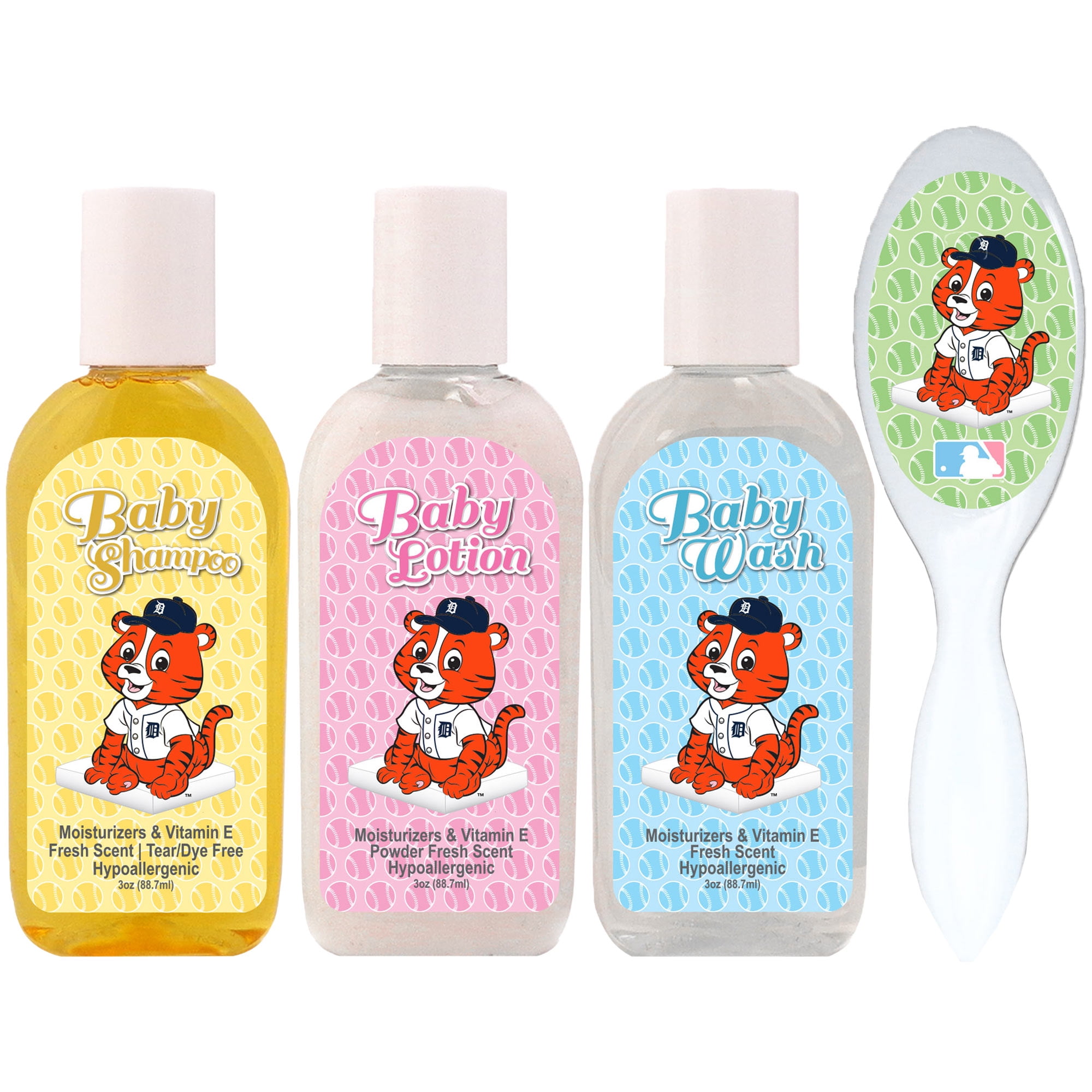 Detroit Tigers Newborn & Infant Baby Lotion and Soap Gift Set No Size by Worthy Promotional Products