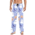 thumbnail image 7 of FORMRS Mens Pajama Pants with Pockets Sleepwear Lounge Bottoms Sizes S-2XL, Blue Halloween, 7 of 7