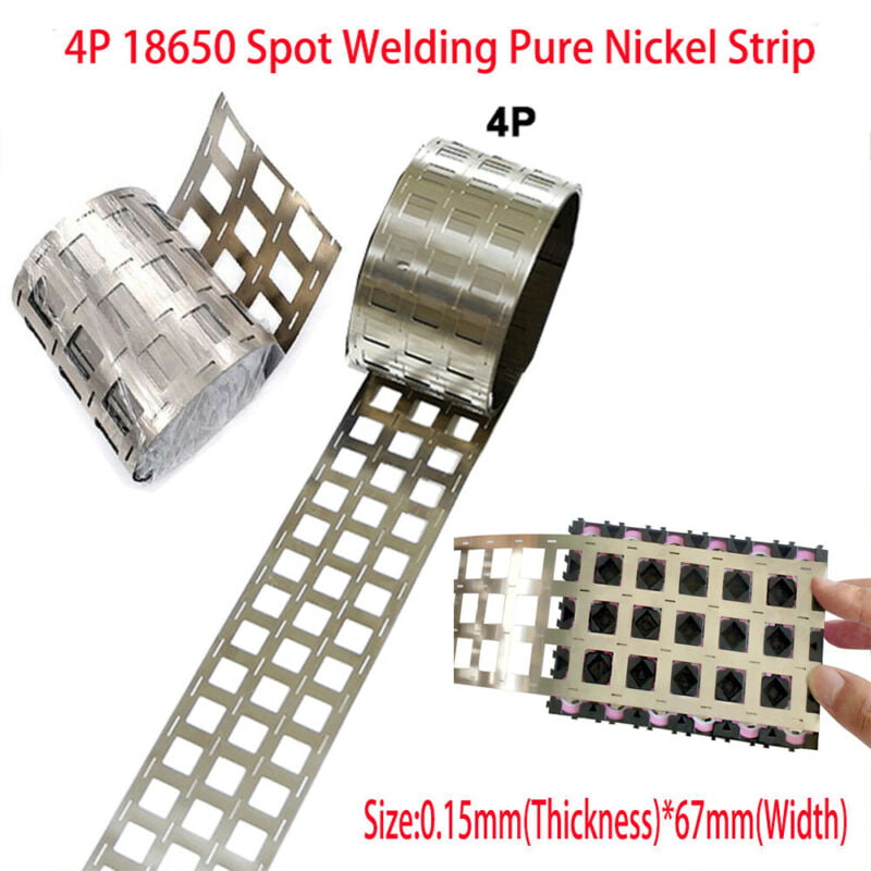 Jammas 10m Nickel-plated Strip Tape For Li 18650 Battery Spot Welding 0.1x5mm/0.15x6mm Color: 6mm 