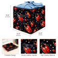 thumbnail image 3 of Seven Starred Iadybird Large Capacity Foldable Storage Basket with Handle - 10.8"x10.5"x10.6" for Storage Baskets, Storage Box, Toy Box, 3 of 6