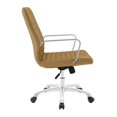 thumbnail image 2 of Hawthorne Collection Mid Back Swivel Office Chair in Tan, 2 of 4