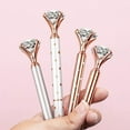 thumbnail image 1 of Large Diamond Crystal Pen Ballpoint Pen Student Stationery Office Business Gifts 1.0mm Metal Nib Rhinestone Pen, 1 of 8