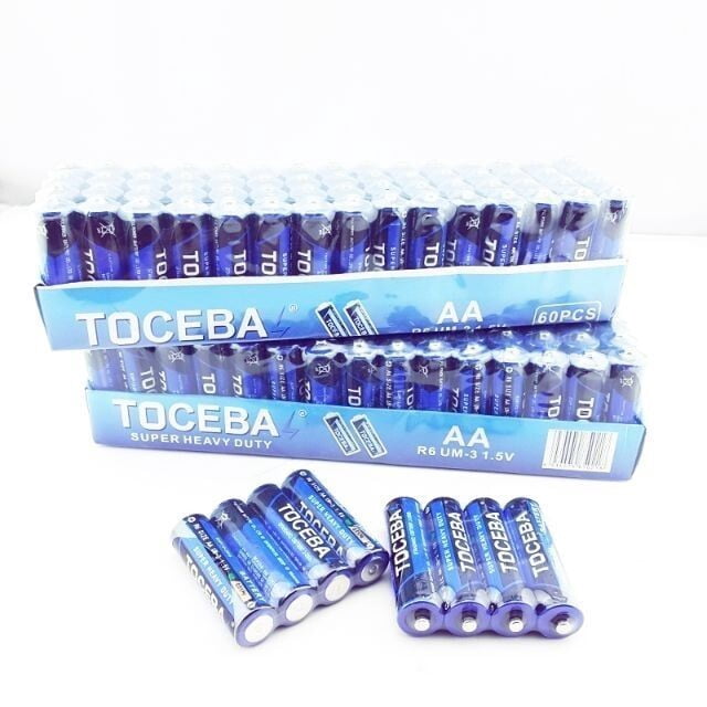 Tocebal Super Heavy Duty Replaceable Batteries AA Pack Of 60
