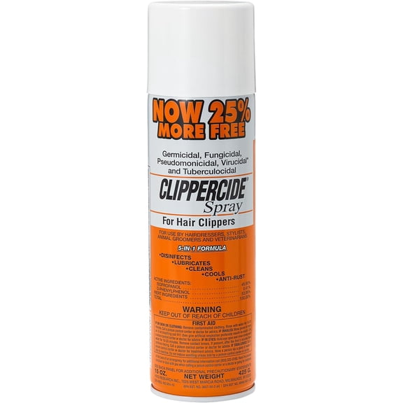 Clippercide Spray For Hair Clippers 5-in-1 Formula, 15 oz