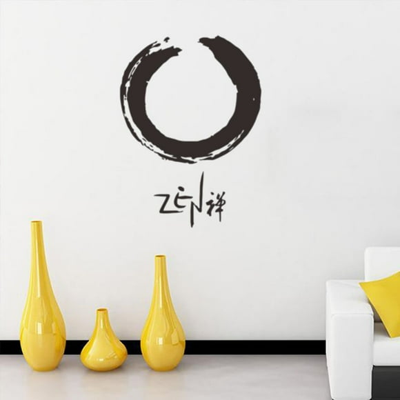 Xingzhi Vinyl Decal Circle Enso Zen Buddhism Religion Buddha Wall Non-toxic Wall Stickers Stickers