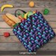 thumbnail image 5 of Fotbe purple flower blue Skull Bolsa Tote con Estampado para Mujer, Bolsos con Cremallera, Bolsa de Hombro Casual de Gran Capacidad con Bolsillos Internos, 5 of 7