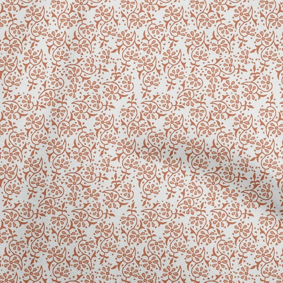 oneOone Cotton Jersey Orange Fabric Block Diy Clothing Quilting Fabric Print Fabric By Yard 58 Inch Wide-Q6
