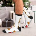 thumbnail image 7 of Pofeuu Christmas Gnomes In Leopard Print Crew Socks, Adult Running Hiking Socks for Youth and Adult, 7 of 7