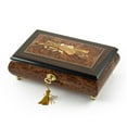thumbnail image 1 of Timeless Handcrafted Musical Theme Wood Inlay Musical Jewelry Box - Because You Love Me, 1 of 2