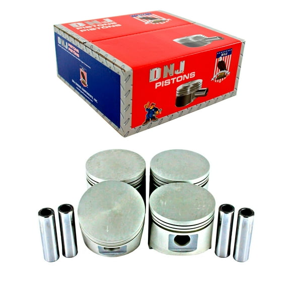 DNJ P101 Std. Complete Piston Set Fits Cars & Trucks 84-89 Chrysler Dodge 600 Aries 2.6L SOHC