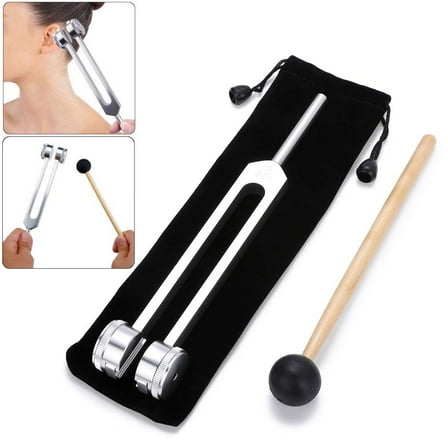 Tuning Fork 128 Hz, C-128 Frequency Aluminum Alloy Non- Tuning Fork for Healing with Hammer