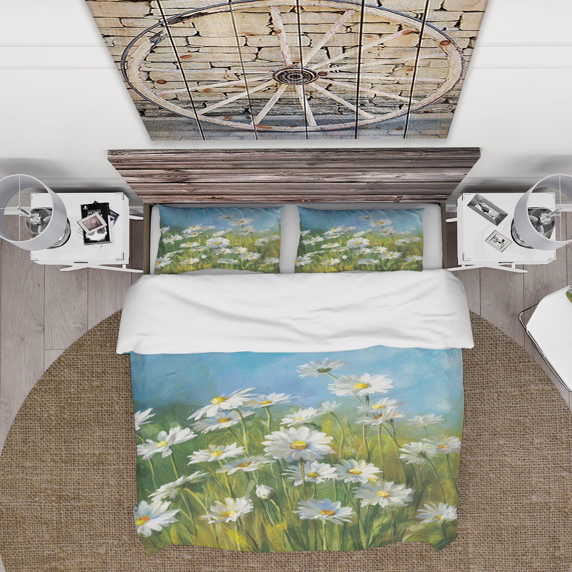 Designart 'Summer Field II' Traditional Duvet Cover Set