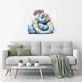 thumbnail image 5 of Kdxio Watercolor Snake Wall Hanging Tapestries Banner For Bedroom College Dorm Home Living Room Party Decor 29X37 In, 5 of 8
