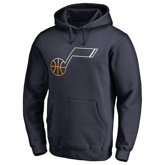 Men's Navy Utah Jazz Gradient Logo Pullover Hoodie