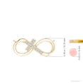 thumbnail image 3 of ANGARA Natural Diamond Sideways Infinity Cross Pendant in 14K Yellow Gold for Women (Size-1.2mm| Color-H| Clarity-SI2) | Anniversary, Jewelry Gift for Women | Natural Diamond Necklace, 3 of 8