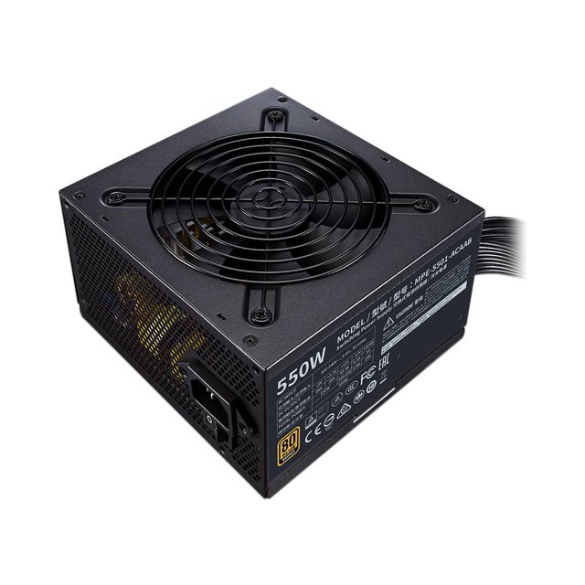 Fuente de Poder Cooler Master MWE V2 de 550W, ATX, 80 PLUS BRONZE. Cooler Master MPE-5501-ACAAB-US