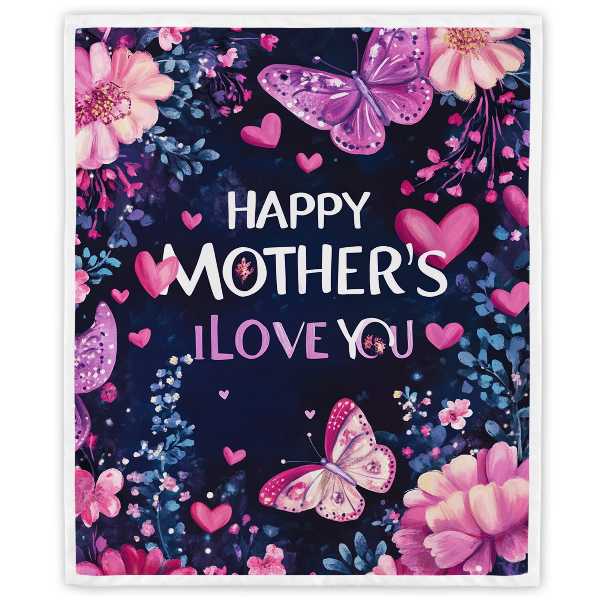 Soft Warm Mom Blanket - Birthday Gift Blanket for Mom Happy Mothers Day Throw Gift for Mother, Wife, Grandma from Daughter, 30"x40"
