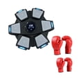 thumbnail image 3 of Máquina de boxeo inteligente con objetivo de pared, música electrónica, objetivo de pared, equipo de reacción para ejercicios de kickboxing en casa Negro, 3 of 8
