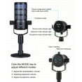 thumbnail image 4 of USB PC Microphone, Colorful Light Effects Clear Sound Pickup Type C Interface Condenser Mic  for Streaming, 4 of 7