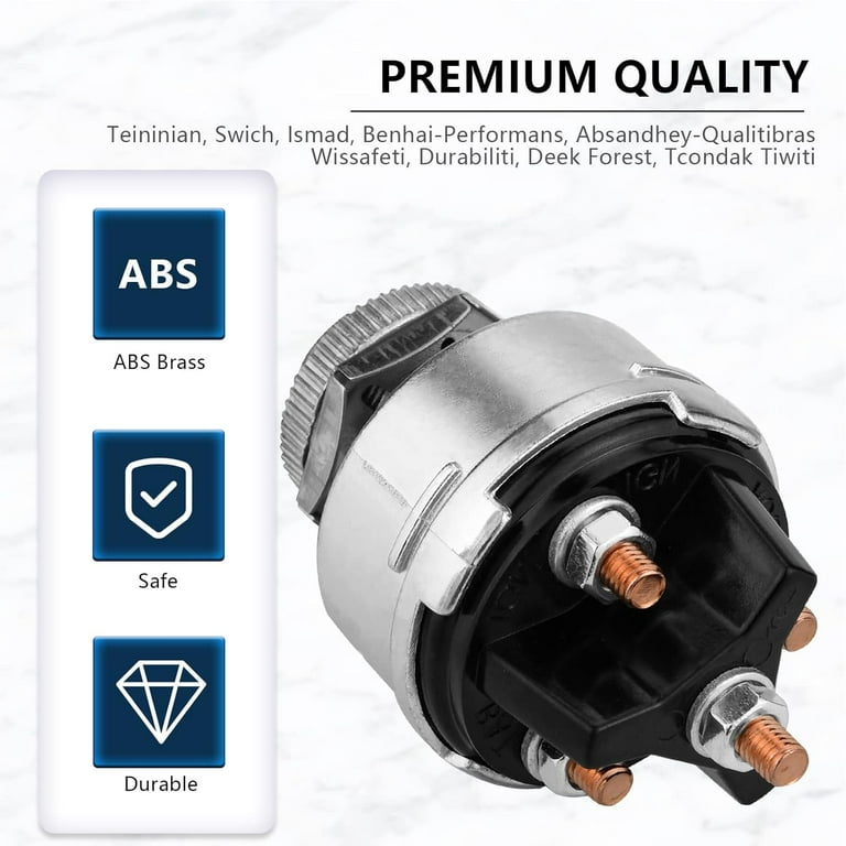 Crown Forklift Key 4-Position Universal Ignition 12v Fit For Car - Foto 7