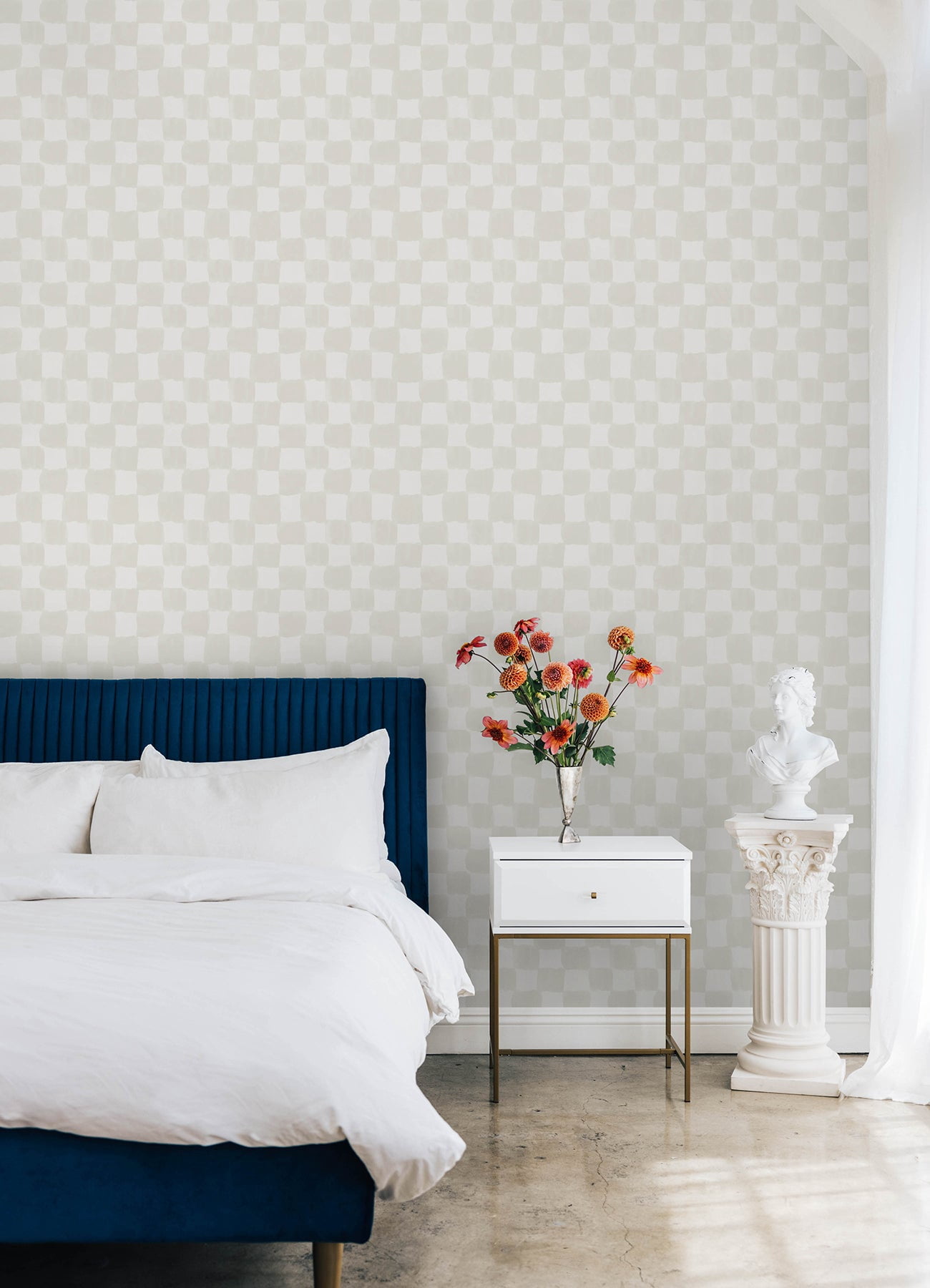Mr. Kate Tess Watercolor Checker Peel and Stick Wallpaper