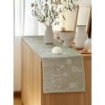 thumbnail image 5 of Table Runner 72 Inches Long for Kitchen Dining, Green Brown Wildflowers Dresser Scarf Farmhouse, Dining Table Decorations for Wedding/Parties, Modern Floral Butterfly Plant 16 x 72 In, 5 of 8