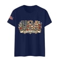 thumbnail image 4 of MEICHEN 250th Anniversary USA Shirt Short Sleeve Round Neck T Shirt Fashion Casual Blouse Top Summer Clothing, 4 of 4
