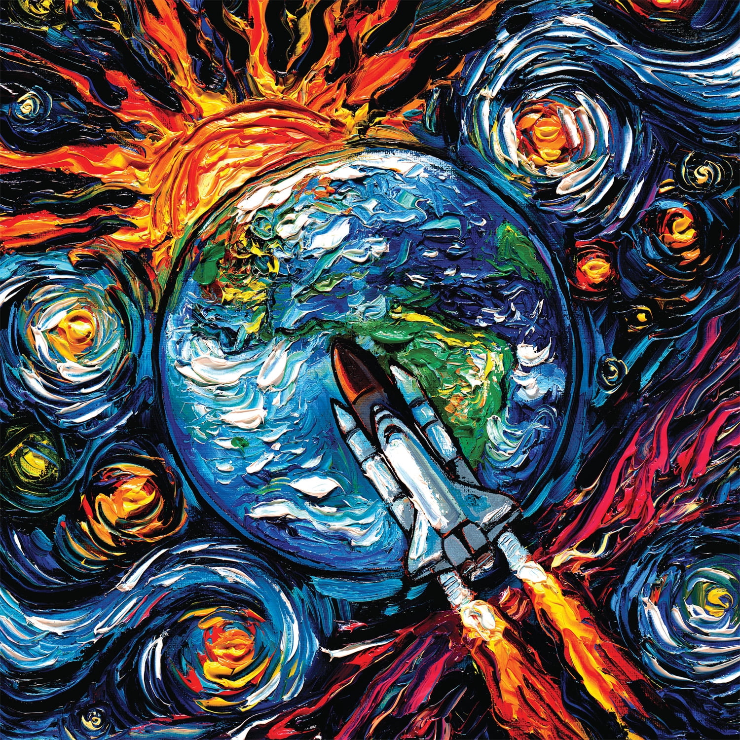 Buffalo Games Galactic Journey 300-Piece Interlocking Jigsaw Puzzle for Adults Ages 14+